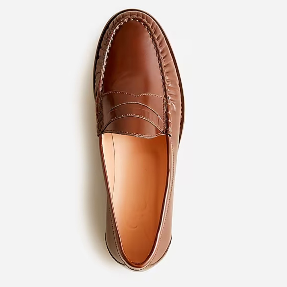 J. Crew Winona penny loafers in spazzolato leather - Picture 2 of 7